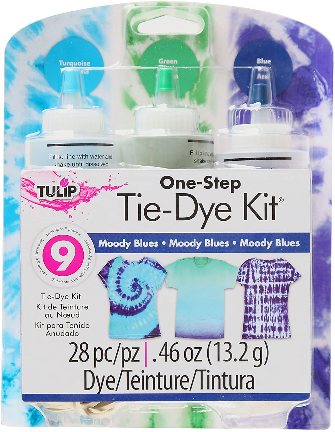 Tulip 31665 One Step Kit: Moody Blue Tie Dye