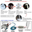 SPTA High Pressure Car Cleaning Gun, Cleaning Gun, Car Interior Washing Kit, Detailing Wash Gun with Metal Spinner for Seat Carpet Roof Dashboard, Essential Car Detailing Kit, 1L Bottle