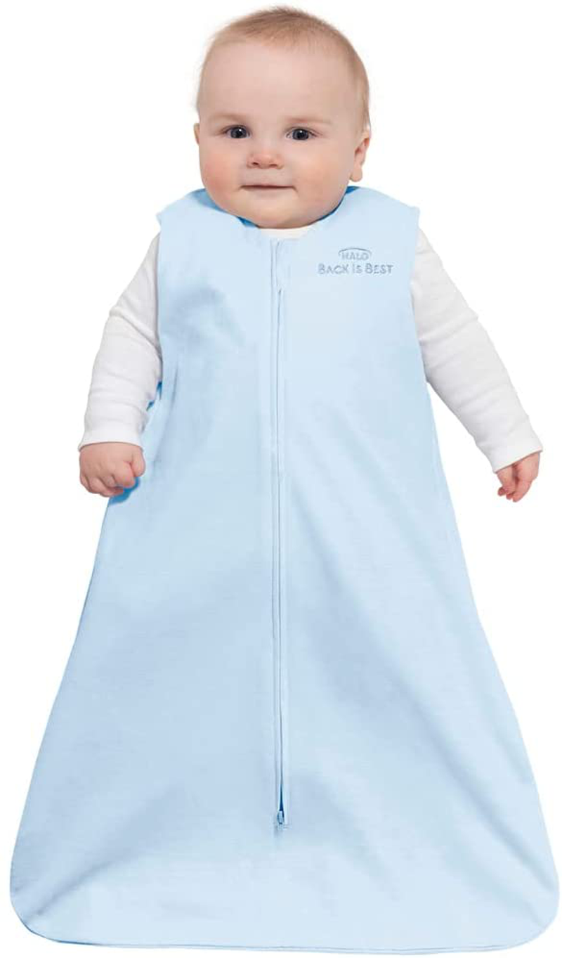 HALO 100% Cotton Sleepsack Wearable Blanket, TOG 0.5, Happy Narwhals, Medium
