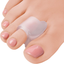 Toe Separators Hammer Toe Straightener - 4-Pack Big Toe Spacers Clear - Gel Spreader - Correct Crooked Toes - Bunion Corrector and Bunion Relief - Pads for Overlapping, Hallux Valgus, Yoga