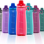 Pogo BPA-Free Tritan Plastic Water Bottle with Soft Straw, 32 Oz, Grey