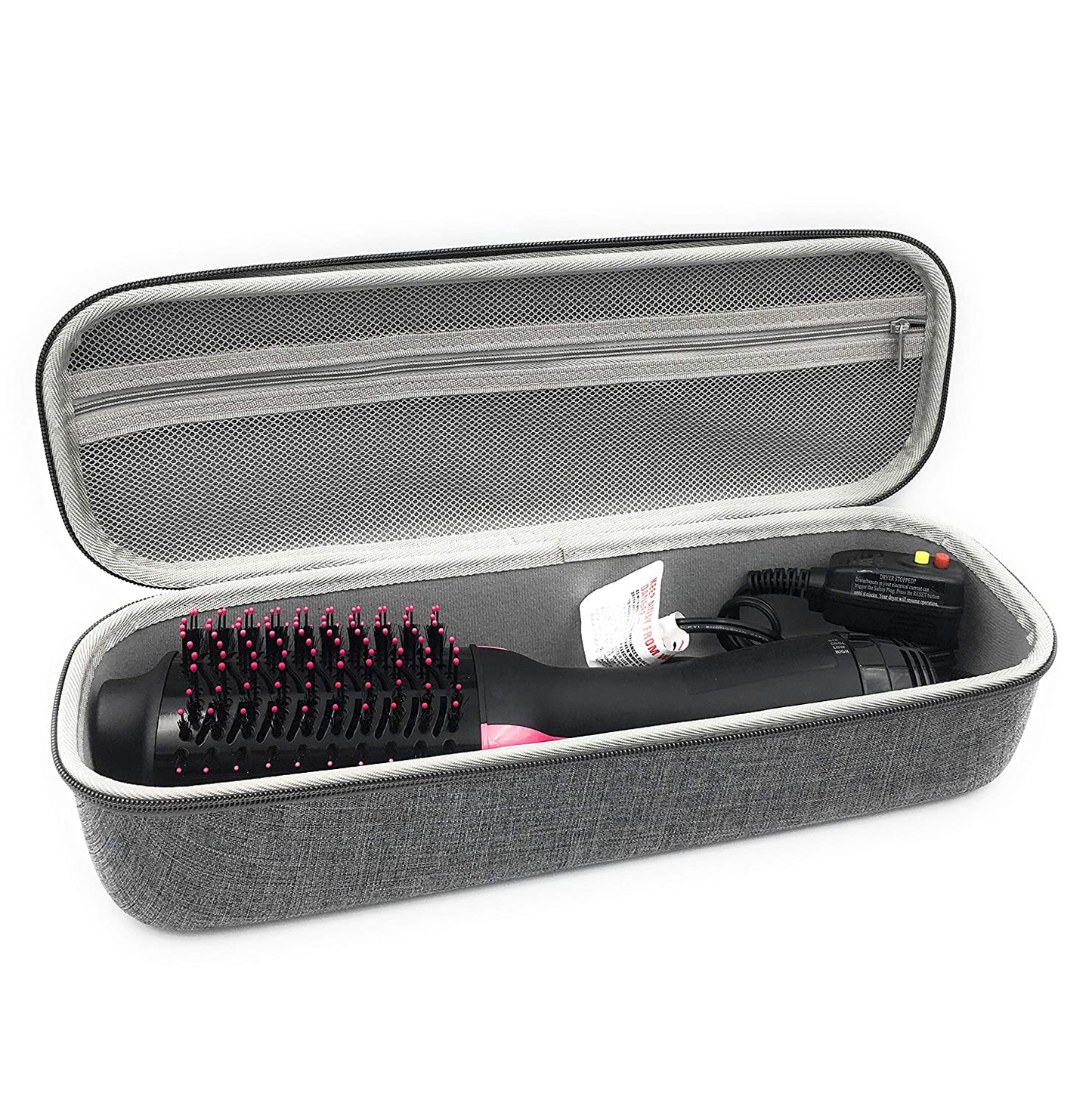 xcivi Hard Carrying Case for Revlon One-Step Hair Dryer and Volumizer Hot Air Brush (Grey)