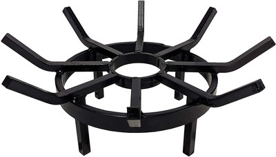 SteelFreak Wagon Wheel Firewood Grate for Fire Pit - Made in The USA (16 Inch)