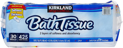 Kirkland Signature Bath Tissue, 2-Ply - 425-30 ct