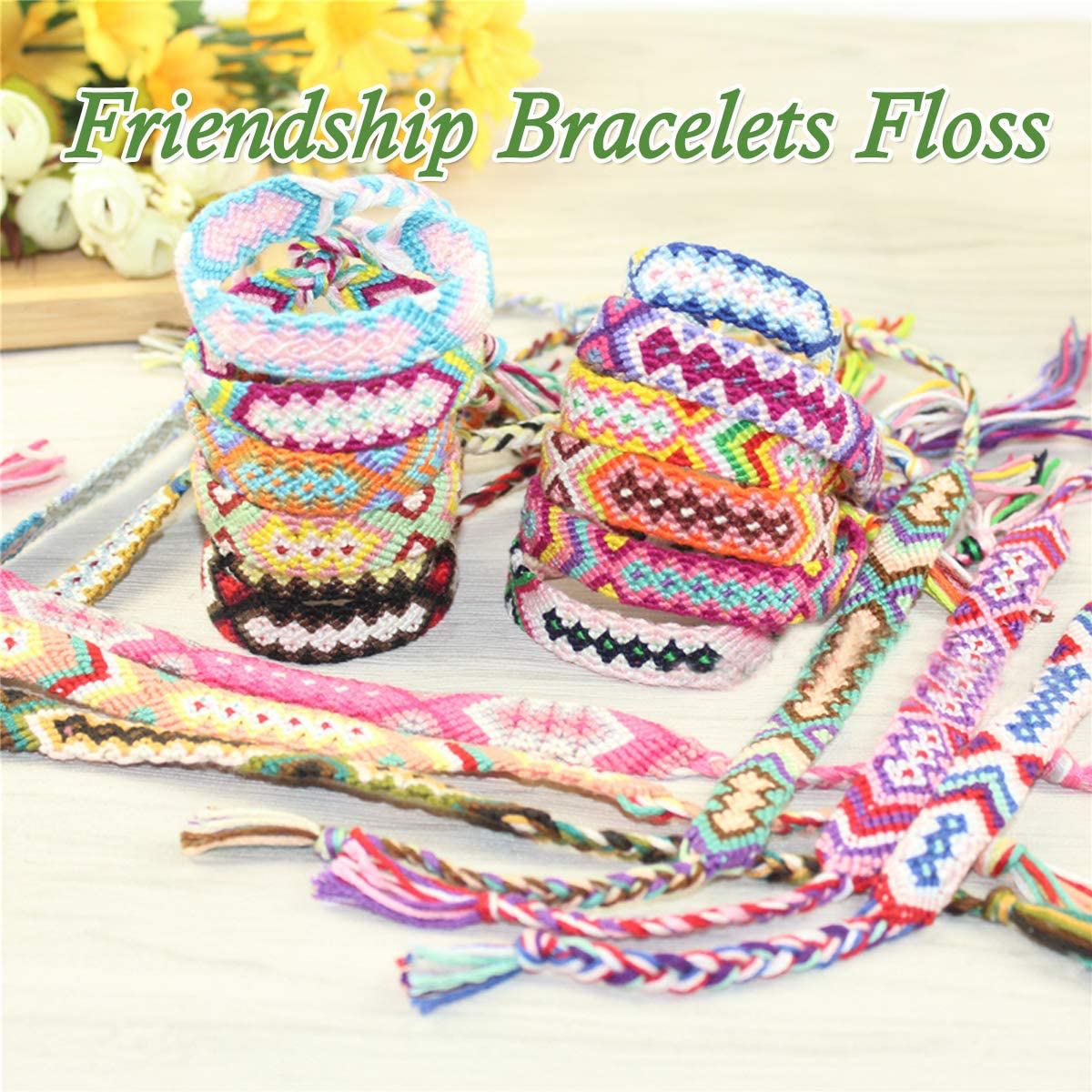Embroidery Floss 240 skeins 100% Egyptian long-staple cotton Cross Stitch Threads -Friendship Bracelets String -Mercerized Crafts Floss total 1920M 8M/pc 24pcs/bag 10package