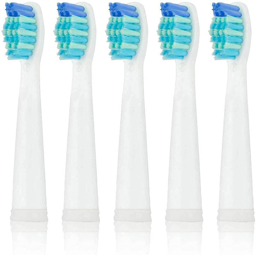 Electric Toothbrush Replacement Heads x5 Compatible with Fairywill FW-507/508/551/917/959, FW-D1/FW-D3/FW-D7/FW-D8