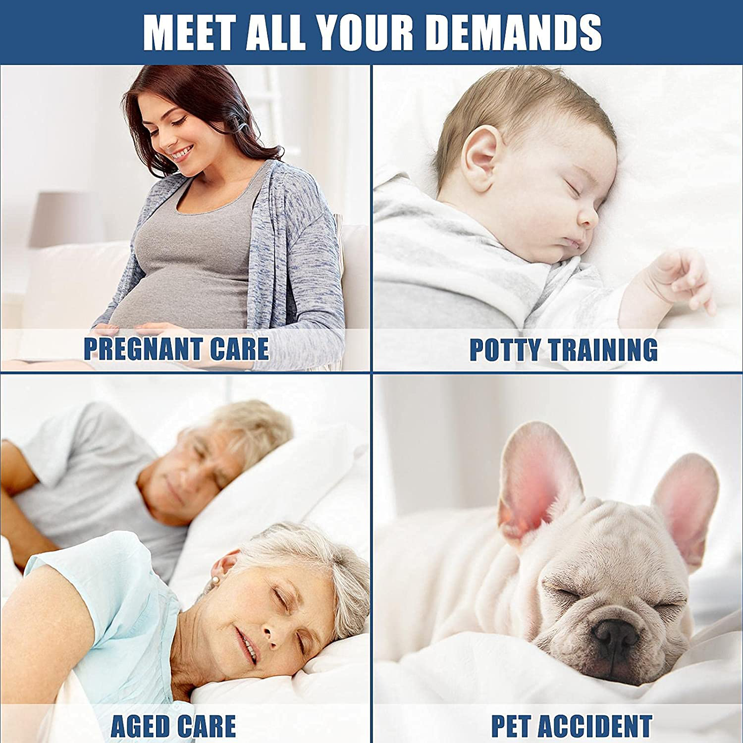 Twin Size Quilted Fitted Mattress Pad, Waterproof Breathable Cooling Mattress pad, Stretches up to 21 Inches Deep Pocket Hollow Alternative Filling Noiseless Mattress Cover