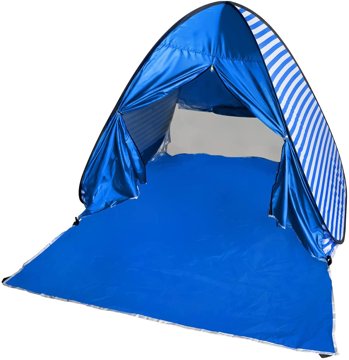 Pop up Shade Tent for Beach Sun Shelter Tents anti UV Instant Easy Outdoor 1-2 Person for Family Blue 59" X 64.8" X 43.3"/150*165*110Cm