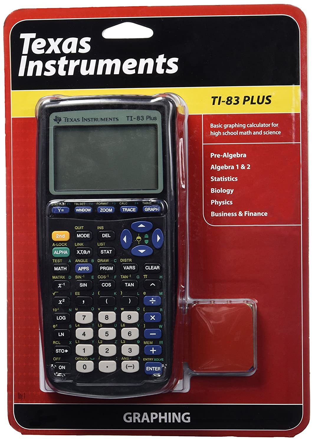 TEXAS INSTRUMENTS 83PL/TBL/1L1/A TI 83 Plus Graphics Calculator Plus Graphics Calculator 033317198658 83PL/TBL/1L1/A Texas Instruments