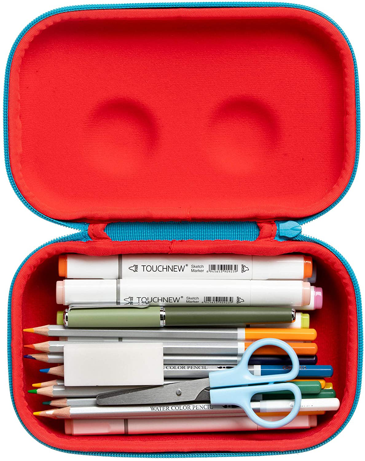 Pencil Box for Kids, Cute Storage Case for School Supplies, Holds Up to 60 Pens, Secure Zipper Closure, Machine Washable