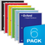 Oxford Spiral Notebook 6 Pack, 1 Subject, Collage/Wide Ruled Paper, 8 X 10-1/2 Inch, 70 Sheets