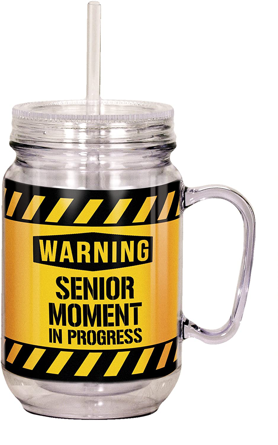 Spoontiques"Senior Moment" Mason Jar, Multicolor