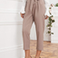 Milumia Women's Elegant Tie Front High Waisted Pants Pleated Work Office Ankle Pants