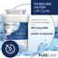 Pureline MWF Water Filter Replacement. Compatible with GE MWF And MWFP, MWFA, MWFAP, MWFINT, GWF, GWFA, HWF, HWFA, HDX FMG-1, Smartwater, WFC1201, GSE25GSHECSS, 197D6321P006 (3 Pack)