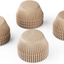 Caperci Standard White Cupcake Liners 500 Count, No Smell, Food Grade & Grease-Proof Baking Cups Paper