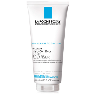 La Roche-Posay Toleriane Hydrating Gentle Cleanser, Face Wash for Normal to Dry Sensitive Skin, Oil-Free