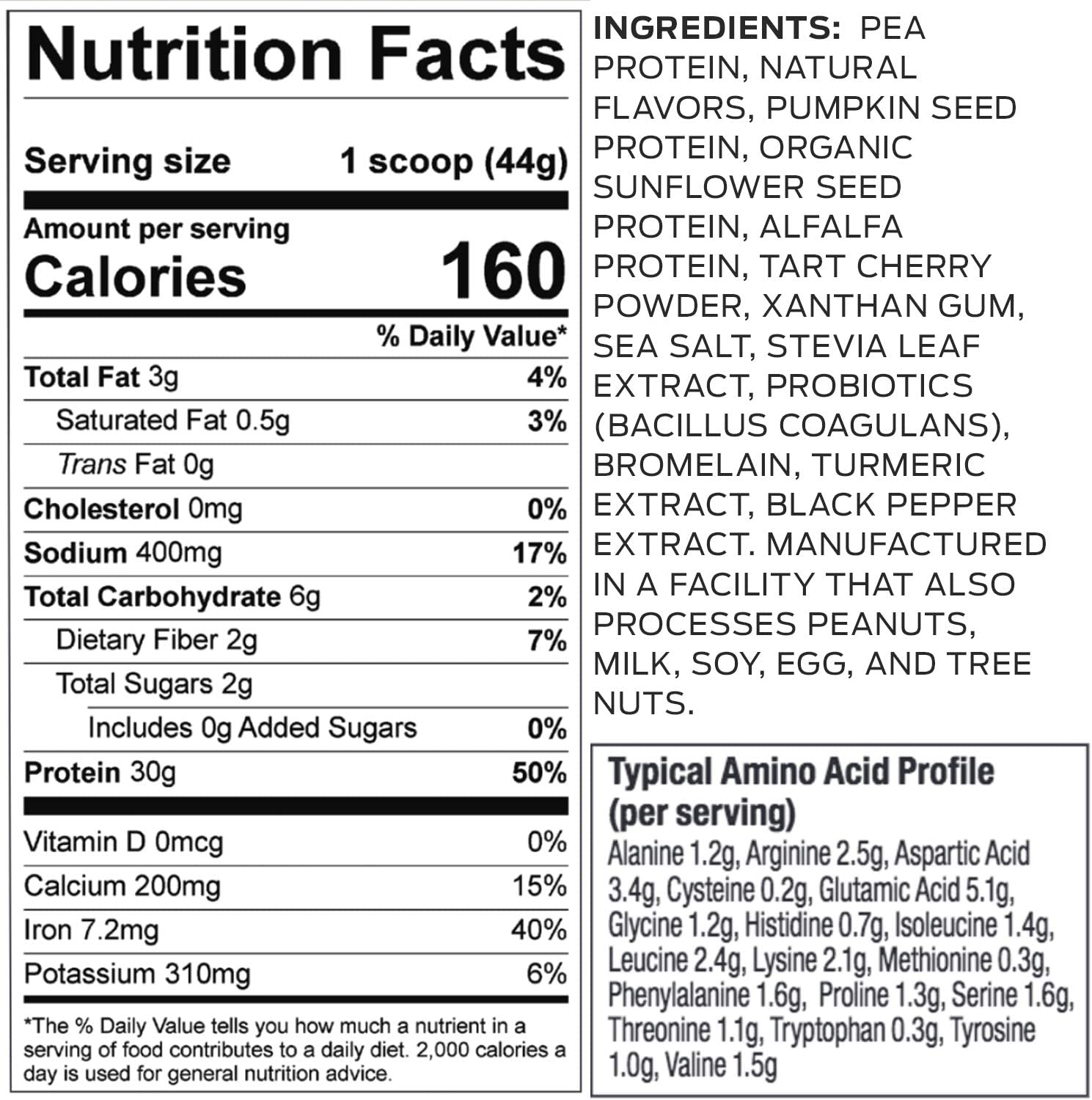 Vega Sport Premium Protein Powder, Vanilla, Vegan, 30G Plant Based Protein, 5G Bcaas, Low Carb, Keto, Dairy Free, Gluten Free, Non GMO, Pea Protein for Women and Men, 1.8 Pounds (20 Servings)