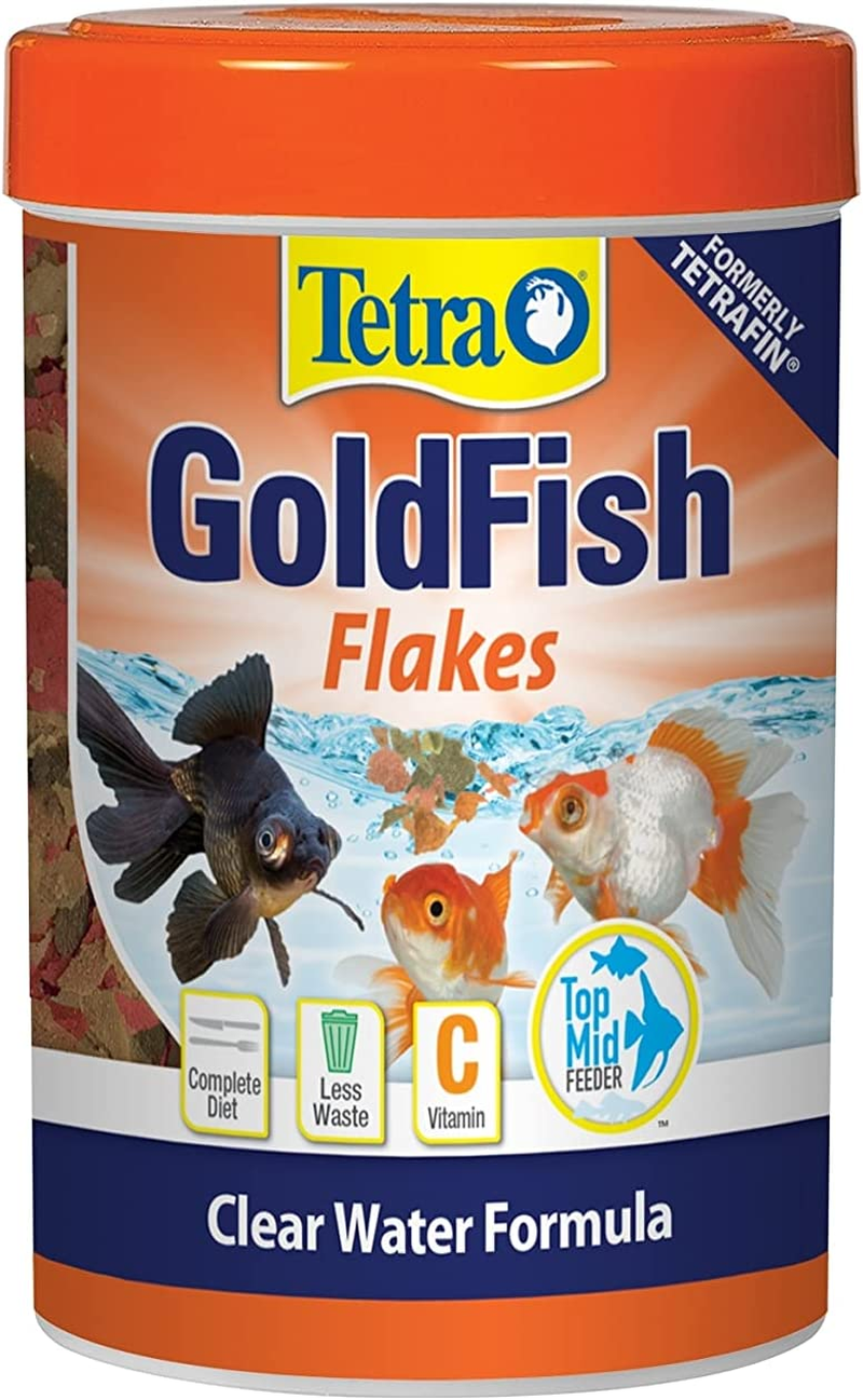 Tetra Goldfish Flakes 2.2 Ounces, Balanced Diet, Clear Water Formula