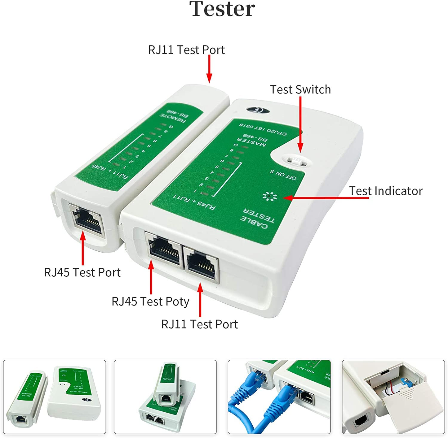 Network Tool Kits, Professional Net Computer Maintenance LAN Cable Tester 9 in 1 Repair Tools Set, RJ11 RJ45 Cat5E Cat6 8P8C Connectors Tester, Screwdriver,Crimp Pliers,Stripping Pliers Tool Kit
