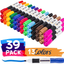 39 Assorted Colored Dry Erase Whiteboard Markers, 13 Unique Colors, Chisel Tip, Low Odor, Comfortable Grip & Vivid Lines
