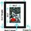 Tasse Verre 11x14 Picture Frame - HIGH Definition Glass Front Cover - Displays 11 by 14" Picture w/o Mat or an 8x10 Photo w/Mat - Vertical or Horizontal Mounts & Ready to Hang (Grey)
