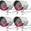 4-pack Bullet Dummy Fake Surveillance Security CCTV Dome Camera Indoor/Outdoor with Flashing LED Light