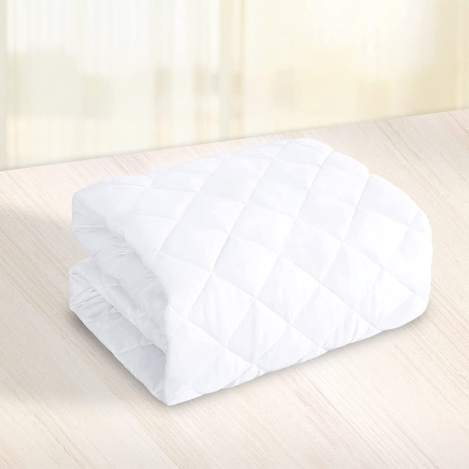 Jadeite star Full Quilted Waterproof Mattress Pad, Cotton Filling Breathable Soft Mattress Protector, Fitted 8" - 21" Deep Pocket Bed Cover