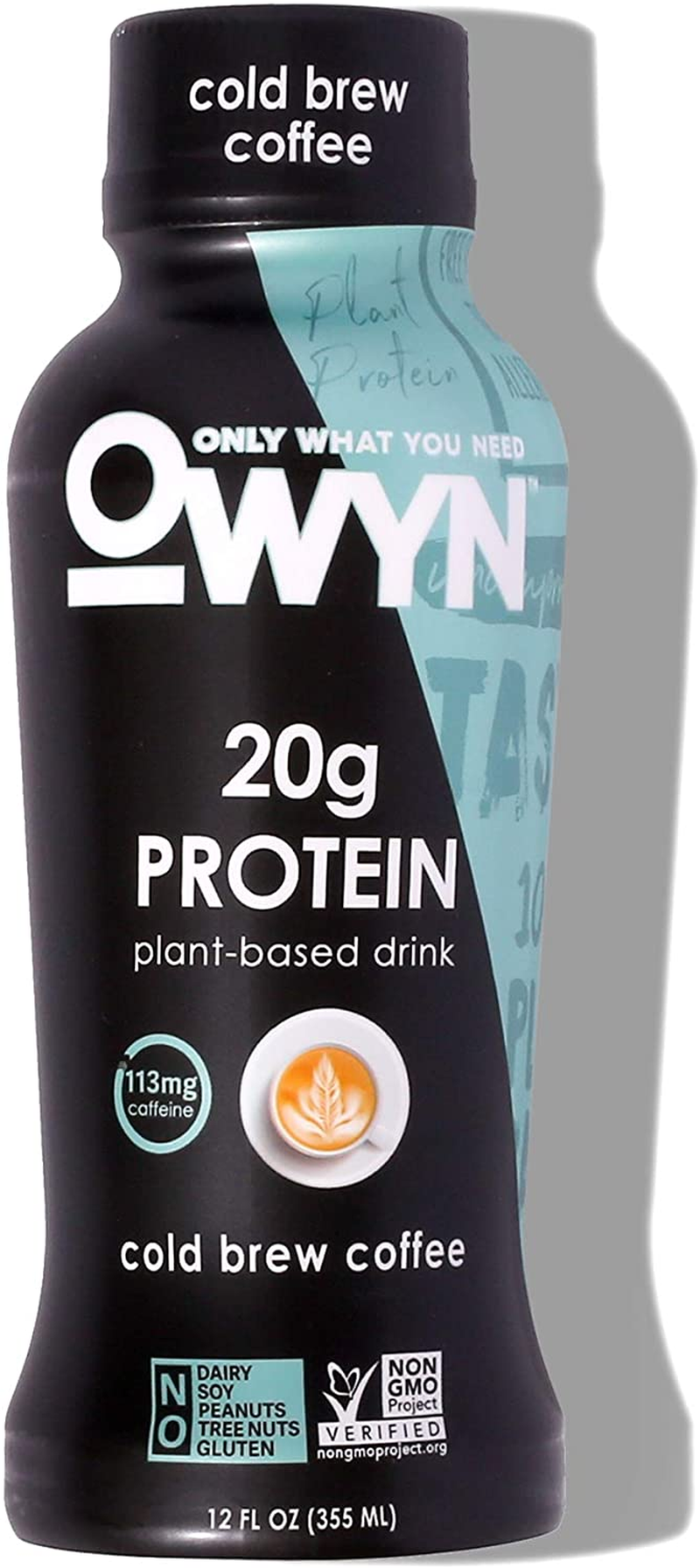 OWYN - 100% Vegan Plant-Based Protein Shakes | Cold Brew Coffee, 12 Fl Oz | Dairy-Free, Gluten-Free, Soy-Free, Tree Nut-Free, Egg-Free, Allergy-Free, Vegetarian