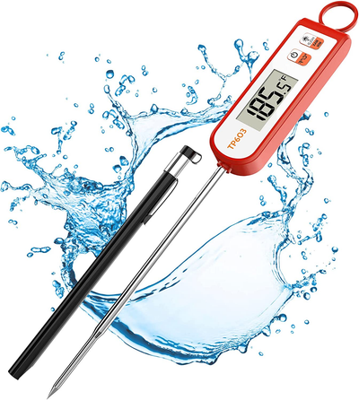 Instant Read Meat Thermometer Digital Food Thermometer Cooking Thermometer Instant Read Meat Thermometer Candy Thermometer with Fahrenheit/Celsius(℉/℃) Switch for Food Meat Grill BBQ Milk by DWEPTU