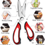 6 Function Kitchen Scissors Shears for Chef Detachable with Magnetic Holder