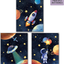 MWOOT Space Astronaut Canvas Poster for Boys Bedroom Wall Decor, 3Pcs3 Kids Children Playroom Wall Art Print (30X40CM), Solar System Rocket Wall Poster Large - Room Decoration Accessories (B Series)