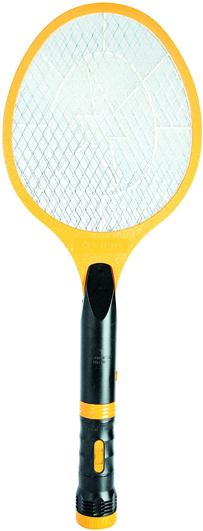 Beastron Bug Zapper Racket Electric Rechargeable Killer, 4 Pack Large Size, Yellow