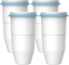 AQUA CREST ZR-017 6-Stage Replacement Water Filters, Compatible with Zerowater pitchers and dispensers (4 packs)