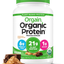 Orgain Organic Plant Based Protein Powder, Peanut Butter - 21G of Protein, Vegan, Low Net Carbs, Non Dairy, Gluten Free, Lactose Free, No Sugar Added, Soy Free, Kosher, Non-Gmo, 2.03 Pound