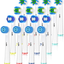 Replacement Toothbrush Heads for Braun Oral b, Compatible with Oral-B 7000/Pro 1000/9600/ 5000/3000/8000/Genius and Smart Electric Toothbrush, 16 Pcs