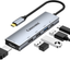 USB C Hub, 5 in 1 USB-C Splitter Thunderbolt 3 Hub to 4K HDMI Adapter for Macbook, 3 USB Ports, 100W PD Charger, Chosure Type C Dongle Compatible with Macbook Pro Air HP XPS and More Type C Devices