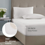 Serta Waterproof Mattress Pad-Cotton Blend Electric Bed Warmer with 10 Heat Settings Controller Zero Radiation, Auto Shut Off, 18" Deep All Around Elastic Pocket, Twin XL, White