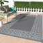 Outdoor Rug Waterproof, Reversible Mats