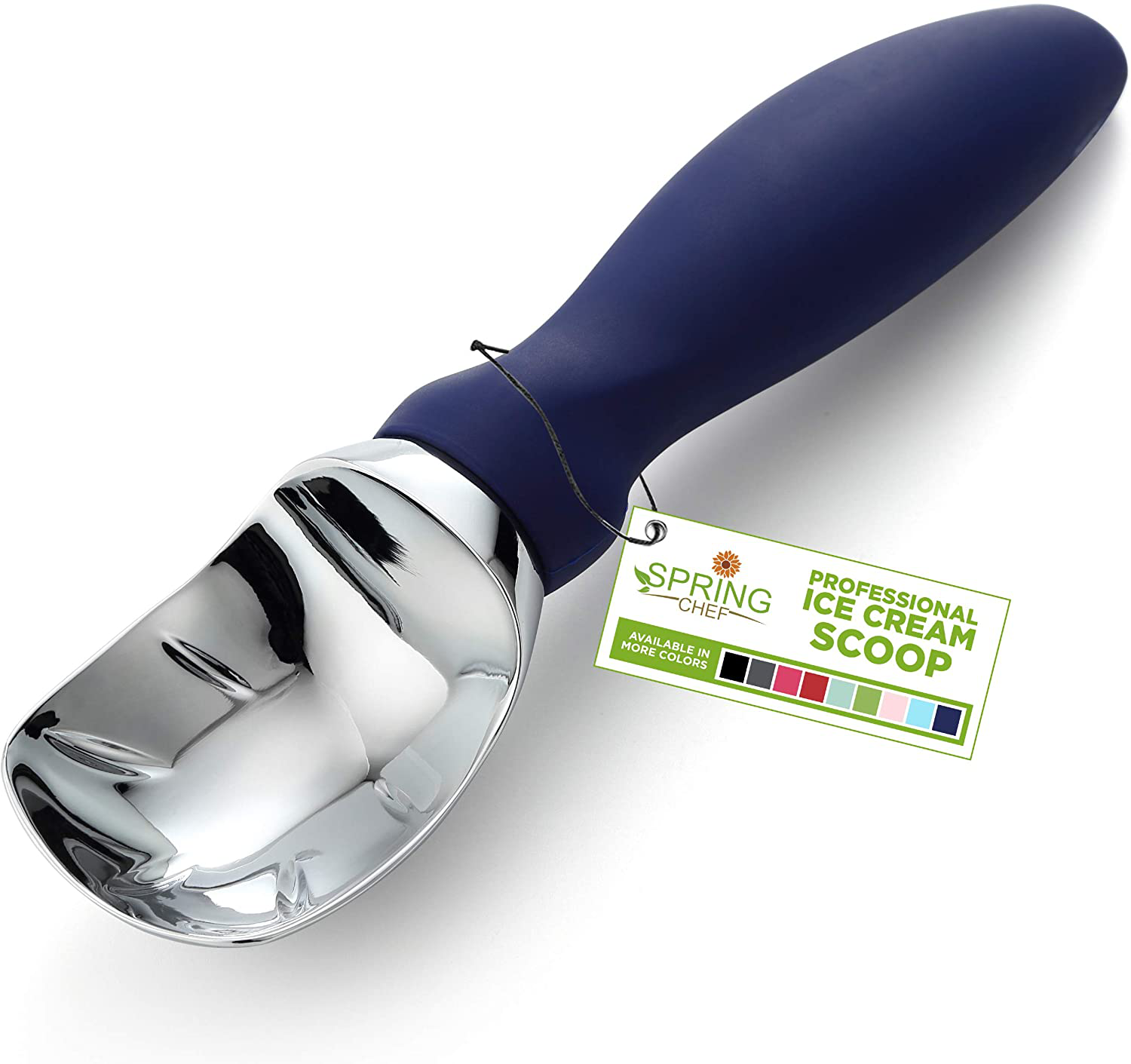 Spring Chef Ice Cream Scoop with Comfortable Handle