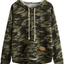 SweatyRocks Women's Long Sleeve Hoodie Sweatshirt Colorblock Tie Dye Print Tops