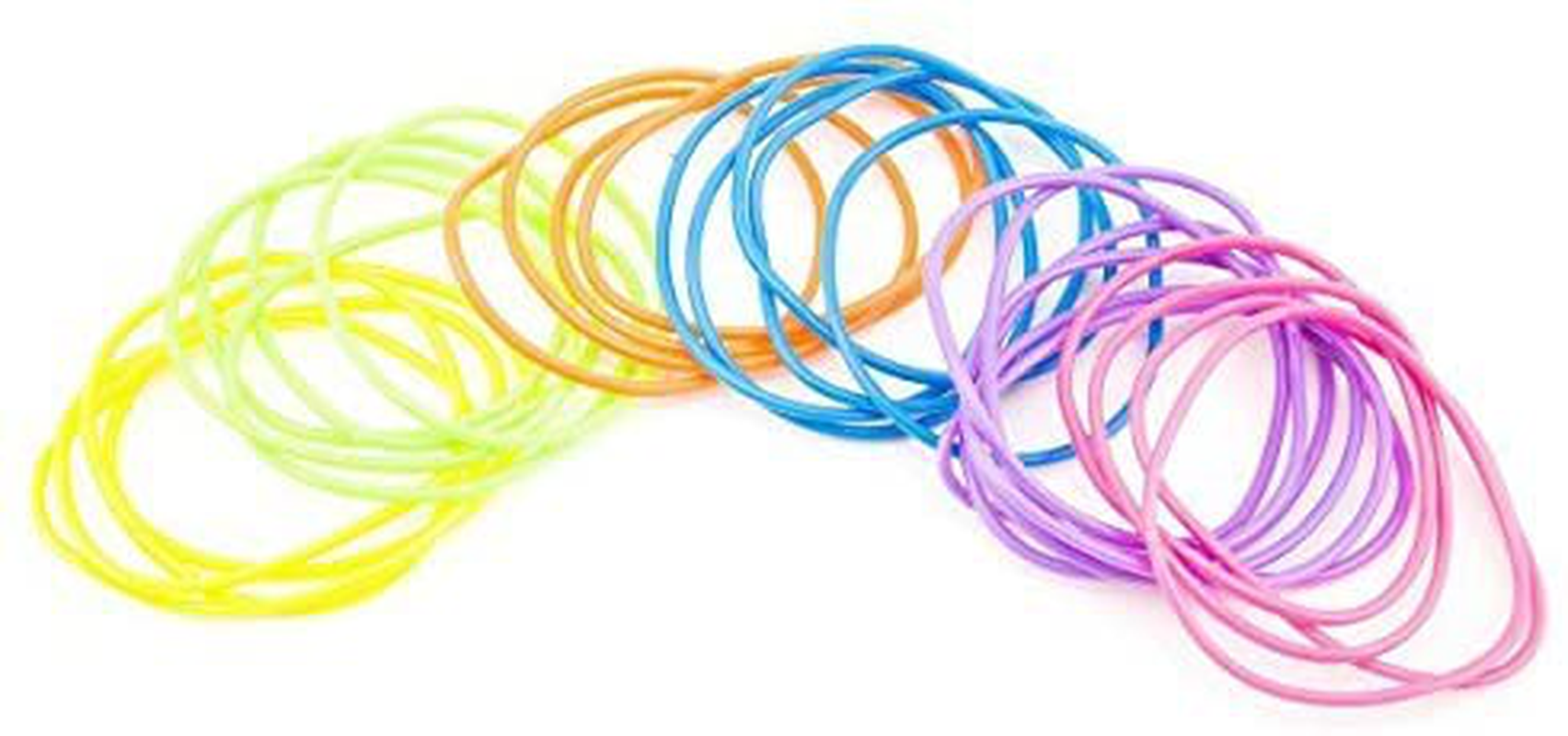 Tytroy Neon Rainbow Assorted Color Jelly Bracelets Birthday Party Favors Gifts - 144 Piece - (144)