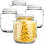 Wide Mouth Mason Jars 64 OZ [4 Pack] Half Gallon Mason Jars with Airtight Lid Microwave/Freeze/Dishwasher Safe Canning Jar, Large Clear Glass Mason Jars for Canning, Fermenting, Pickling, Storing, Dry Food Storage, Clear [ 4 Pack ]