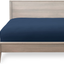 Bare Home Fitted Bottom Sheet Twin - Premium 1800 Ultra-Soft Microfiber - Deep Pocket (Twin, Dark Blue)