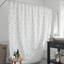 Boston Linen Co. Cotton Blend Polyester Twill Weave Fabric Shower Curtain for Bathroom 