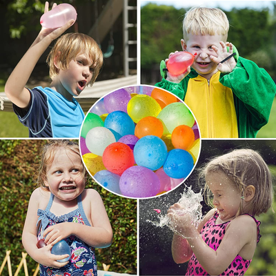 Water Balloons for Kids Boys & Girls Adults, 290 Balloon Total with Refill Hose Nozzle for Outdoor Summer Fun Swimming Pool Splash Party Backyard Water Toy