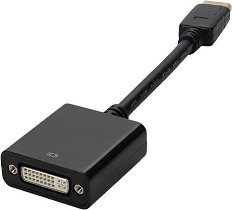 Addon Displayport Male to DVI-I Female Adapter Cable, 8In, Black (DISPLAYPORT2DVI)