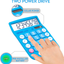 CATIGA CD-8185 Office and Home Style Calculator - 8-Digit LCD Display - Suitable for Desk and On The Move use. (Blue)