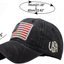 Adjustable Baseball Cap American Flag Hat Headdress Outdoor Sports Cap Peaked Cap Cotton