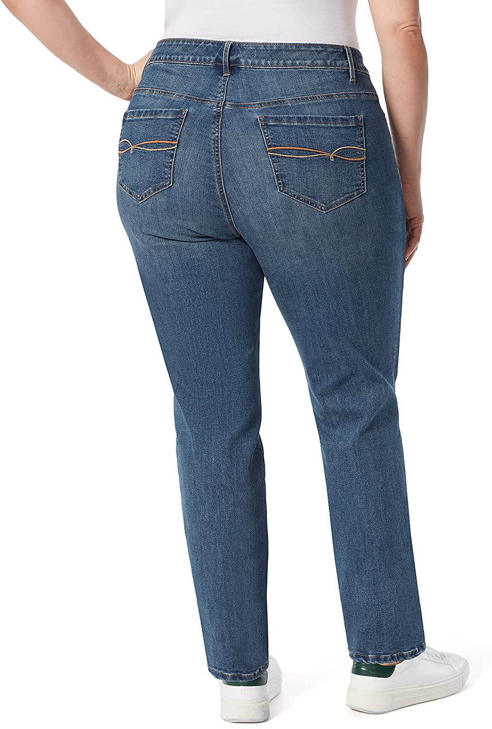 Gloria Vanderbilt Women's Amanda Slim High Rise Signature Pocket Jean