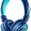 Kids Headphones Foldable Stereo Tangle-Free 3.5mm Jack Wired Cord On-Ear Headset